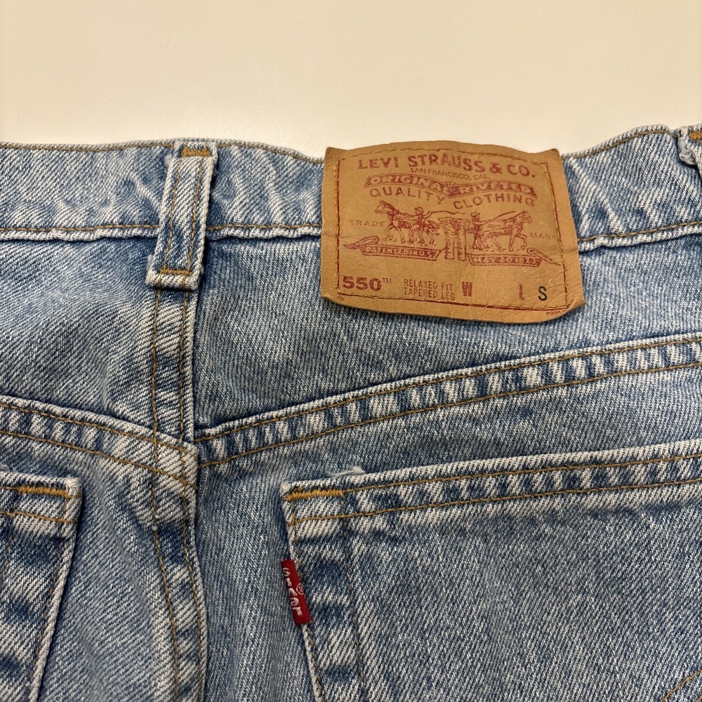 Vintage 90s Levi's 550 Size 13 Juniors Red Tab Made In USA Excellent Condition - Picture 10 of 10
